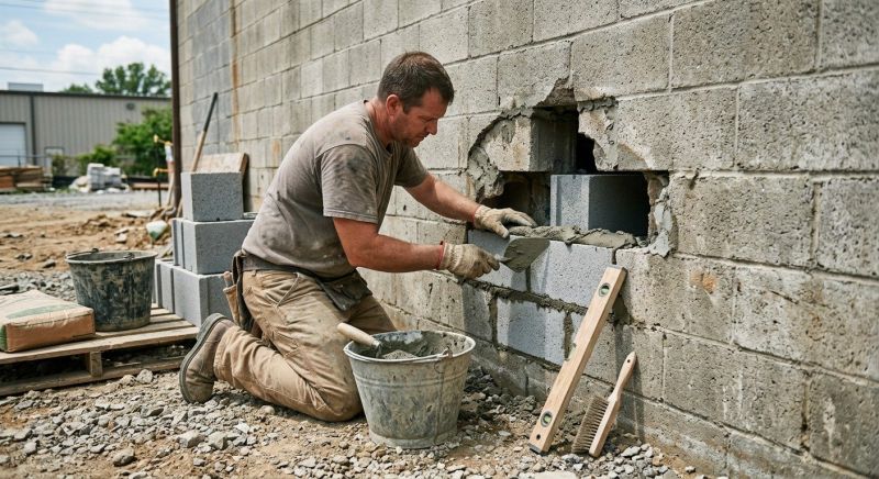 Block Wall Repair in Winfield, MO