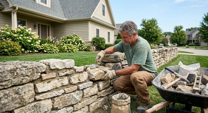 Brick Fence Repair in O Fallon, MO