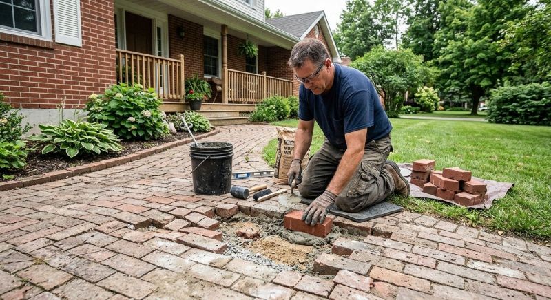 Brick Flatwork Repair in Augusta, MO