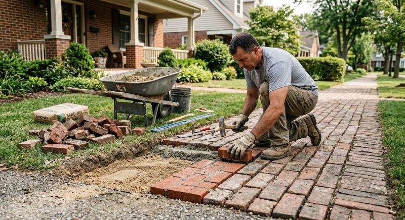 Brick Flatwork Repair in Augusta, MO