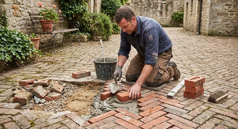 Brick Flatwork Repair in Troy, MO