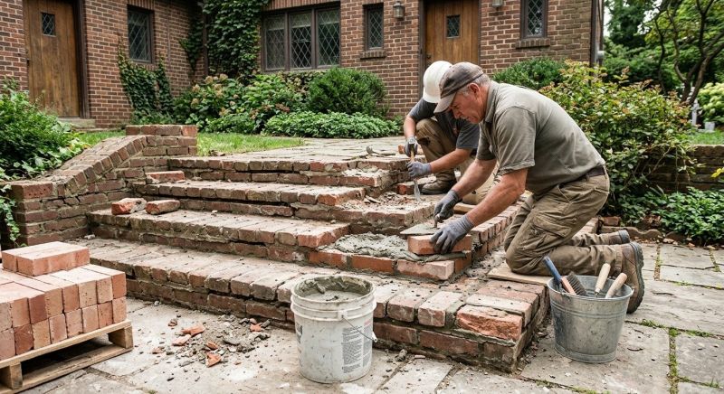 Brick Stairs Repair in Augusta, MO