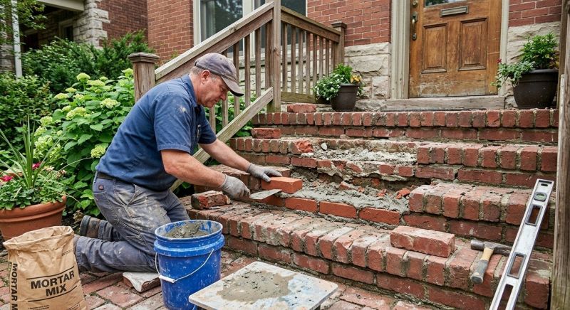 Brick Steps Repair in O Fallon, MO