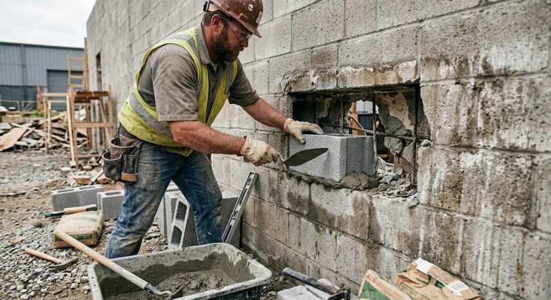 Cinder Block Repair in O Fallon, MO