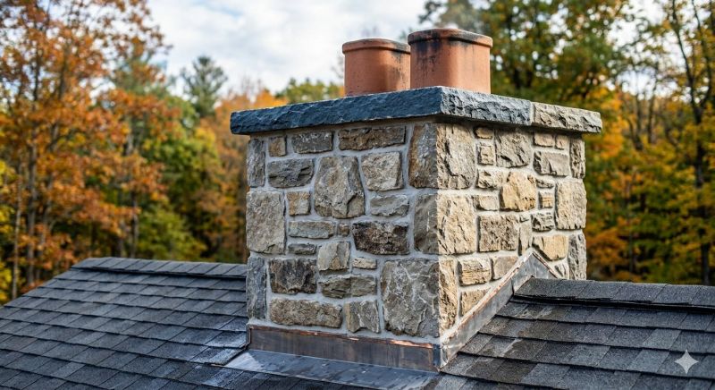 Stone Chimney Installation in Winfield, MO