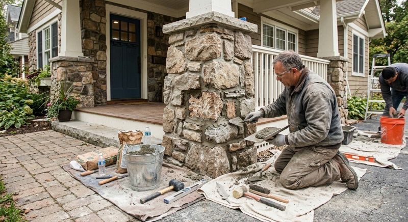 Stone Column Repair in O Fallon, MO