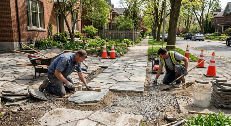 Stone Walkway Repair in O Fallon, MO