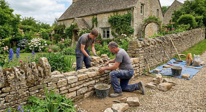 Stone Wall Repair in Lincoln County, MO