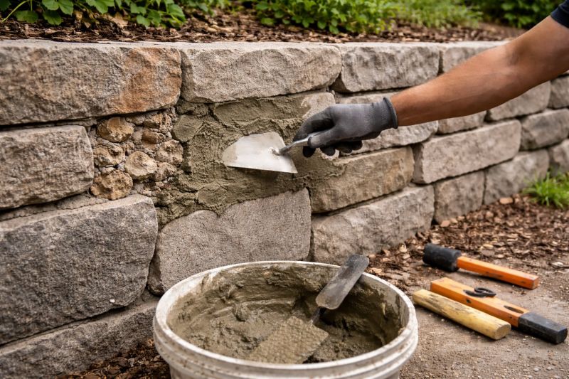 Stone Wall Repair in Washington, MO